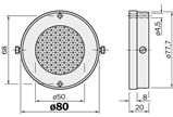 Sick 1000131 Triple Reflector SW50, 50D, Glass, 300°