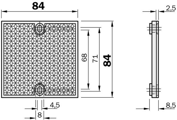 Sick 1003865 Reflector, PL 80A, 80x80mm2, for photecell VL 18-22 Turkey