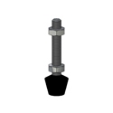 DE-STA-CO 2007208-M Flat-Tip Bonded Neoprene Spindle - Clamp Accessories