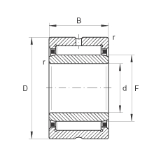 FAG NA49082RS INA needle roller bearing