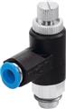Festo GRLA-3/8-QS-6-RS-B One-way flow control valve