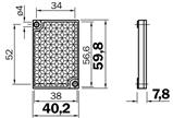 Sick 1012720 Reflector, size 40x60mm, PMMA, PVC, Typ PL40A