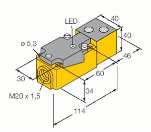 Turck 15349 RU100-CP40-LIUX ultrasonic photocell