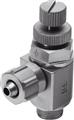 Festo GRLA-1/8-PK-4-RS-B One-way flow control valve